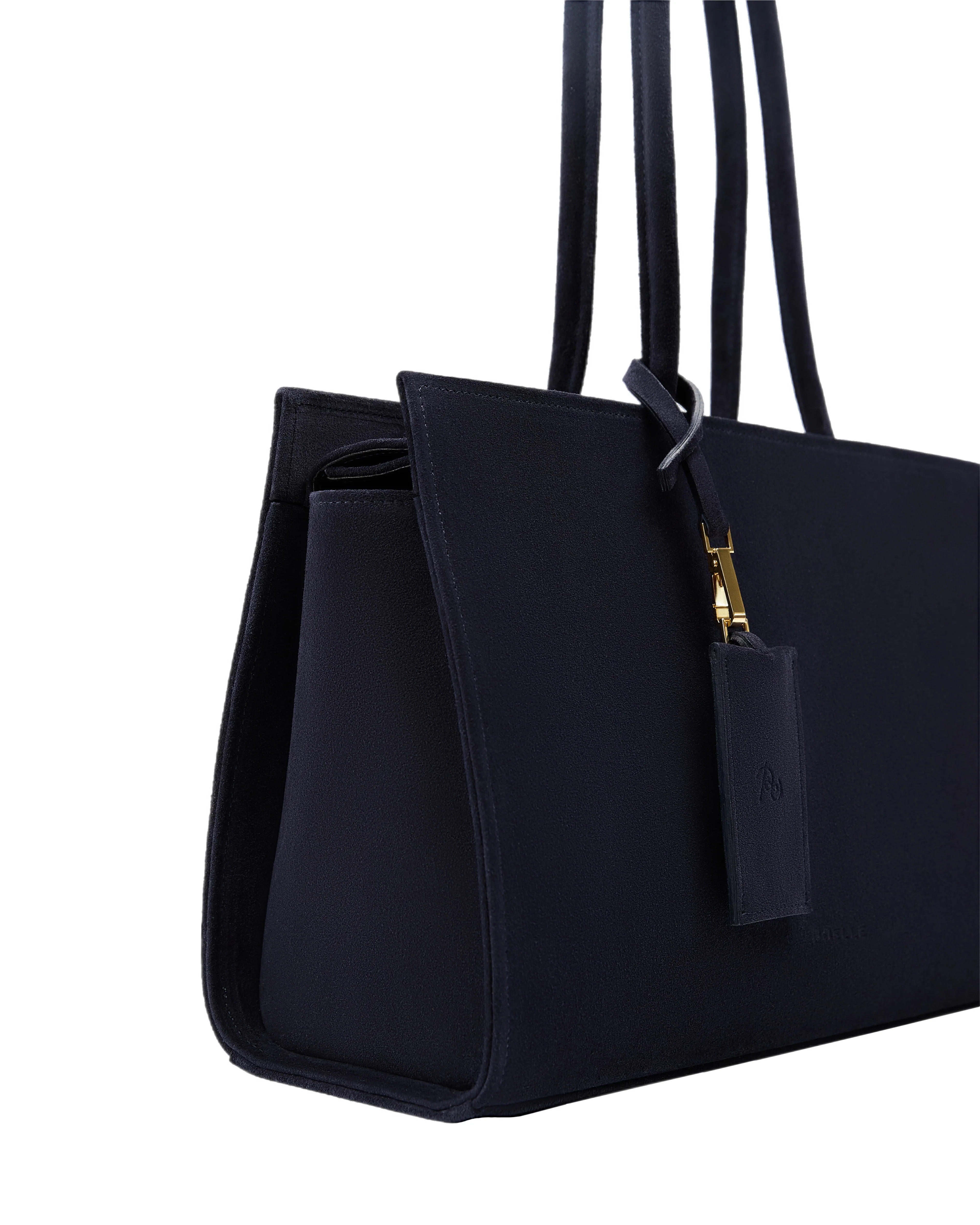 Medium Carolyn Tote Bag in Navy - Image 3