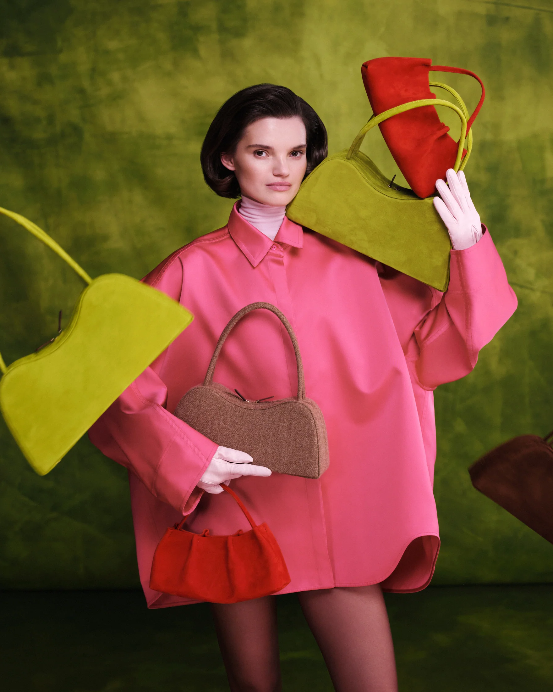 Prima Large bag in Lime - Image 5